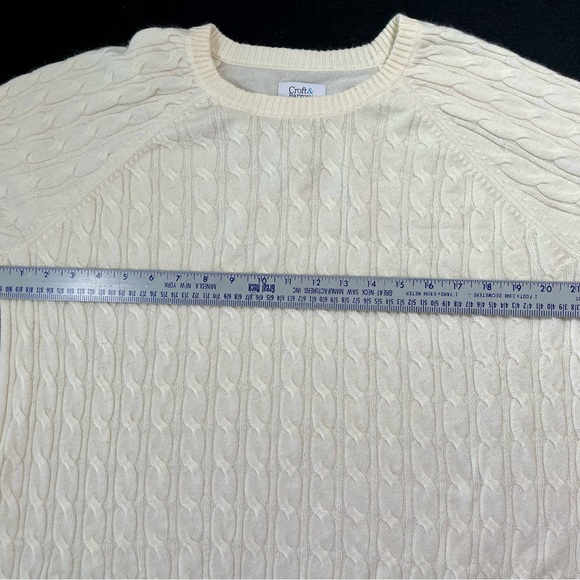 Croft & Barrow Women's Ivory Cable Knit Sweater - Picture 11 of 13